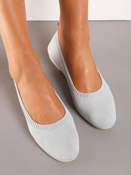 Balerini cu Vârf Rotund și Față din Mililena gri