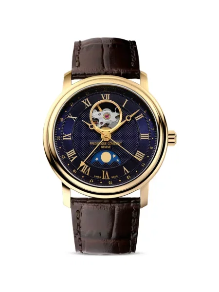 Часовник Frédérique Constant със сърца синьо