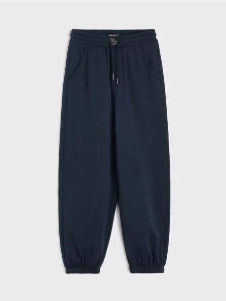 Sinsay Oversize jogger tepláky námořnická modrá