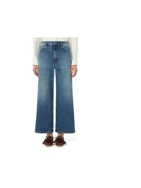 Jeansy Weekend Max Mara niebieskie