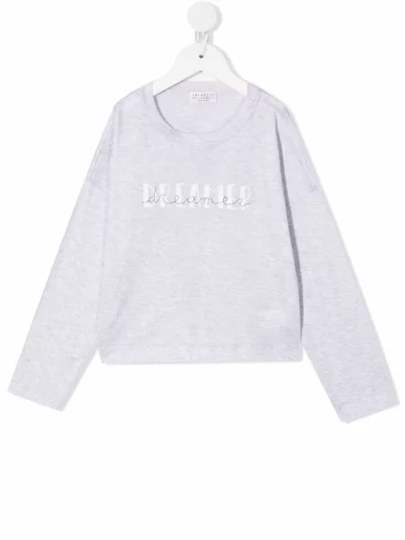 Bluza dziecięca Brunello Cucinelli szara