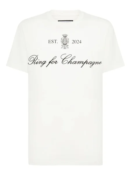 Tricou Philipp Plein cu imagine alb
