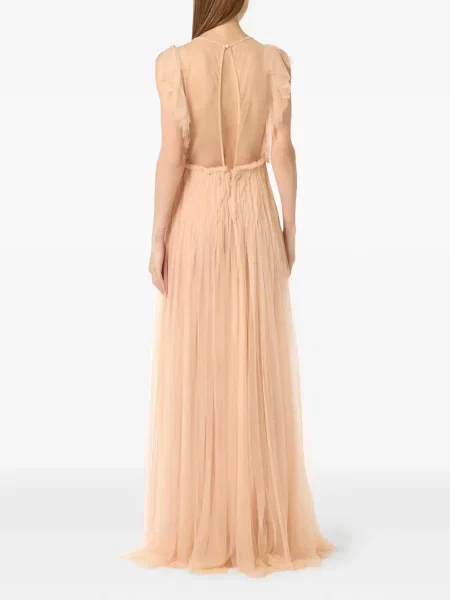 Maxi rochie maxi Elisabetta Franchi cu volane de costum