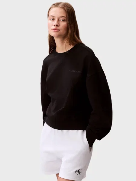 Махровий світшот Calvin Klein чорний