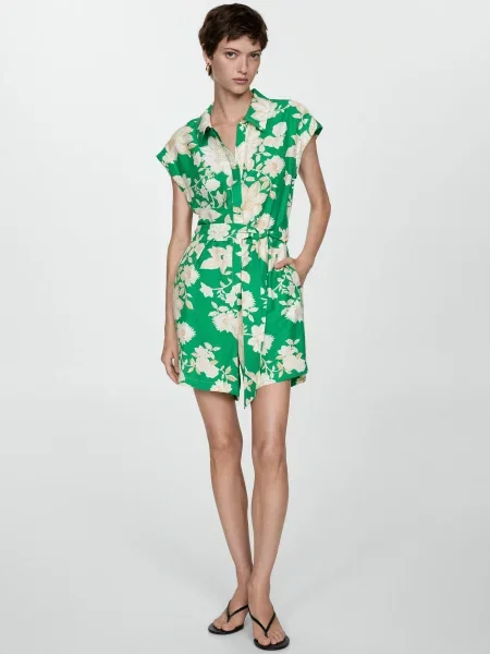 Комбинезон Mango зеленый