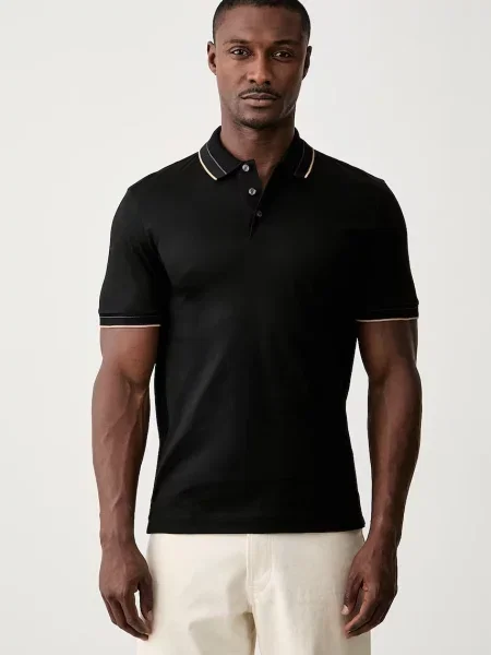 Tricou polo Boss negru