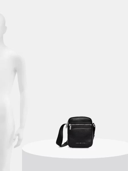 Tommy Hilfiger чанта през рамо мъжка от кожа черно
