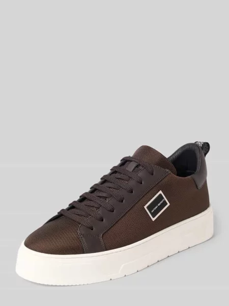 Sneakersy z mieszanki skóry z detalem z logo Antony Morato