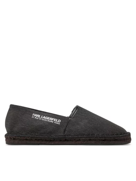 Espadryle KARL LAGERFELD czarne