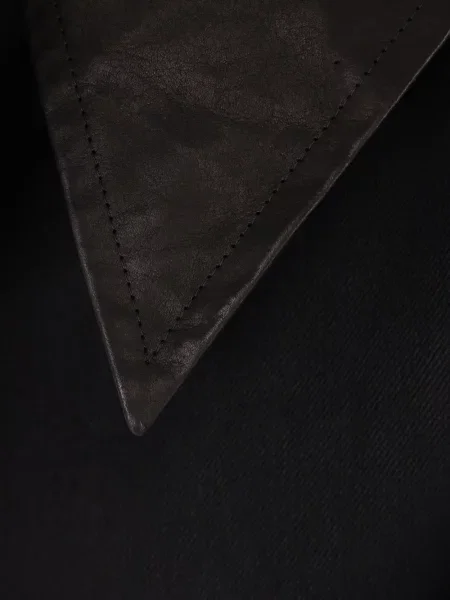 Palton Yohji Yamamoto din piele negru