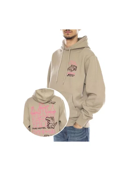 Bluza z kapturem Edwin beżowa