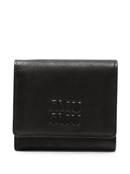 Portofel Miu Miu cu autograf negru