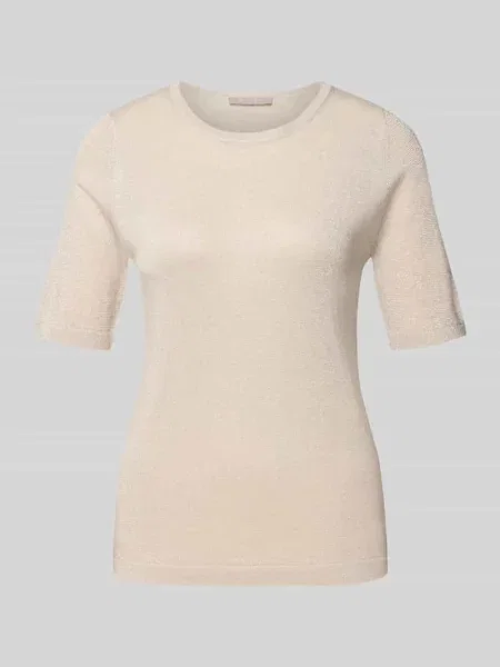Sweter z dzianiny z prążkowanymi wykończeniami Christian Berg Woman Selection