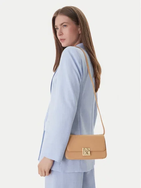 Torebka Armani Exchange beżowa
