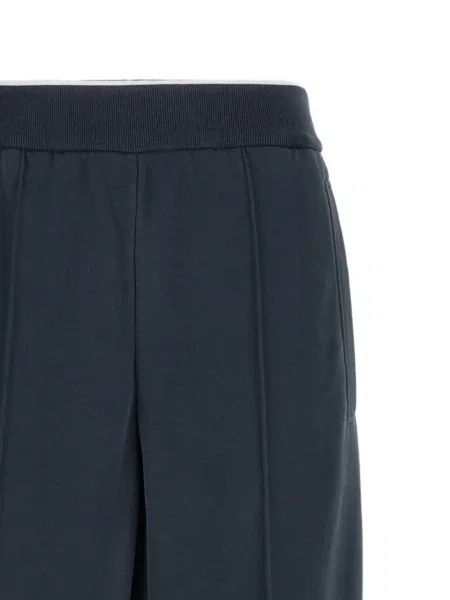 Pantaloni Brunello Cucinelli alergare albastru