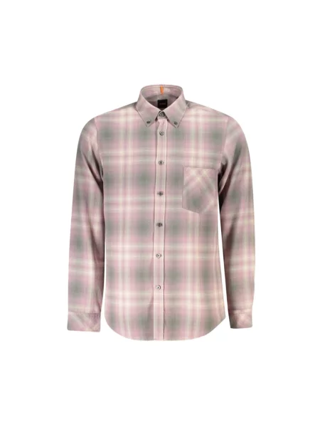 Wielobarwność koszula Boss Orange z długim rękawem