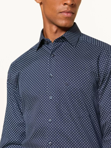 Olymp Koszula Luxor Modern Fit blau granatowa
