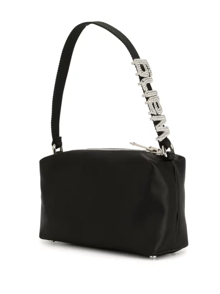 Geantă shopper Alexander Wang cu autograf negru