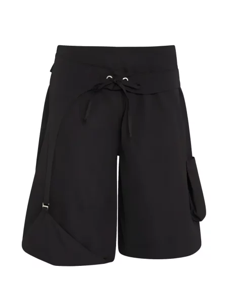 Pantaloni scurți cargo Amir Slama cu cordon negru