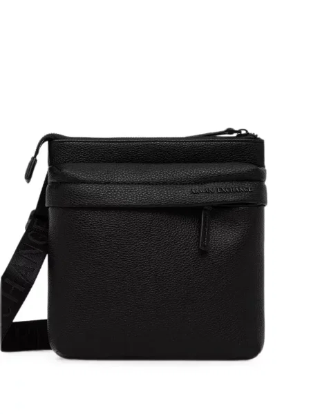 Curea Armani Exchange cu autograf negru
