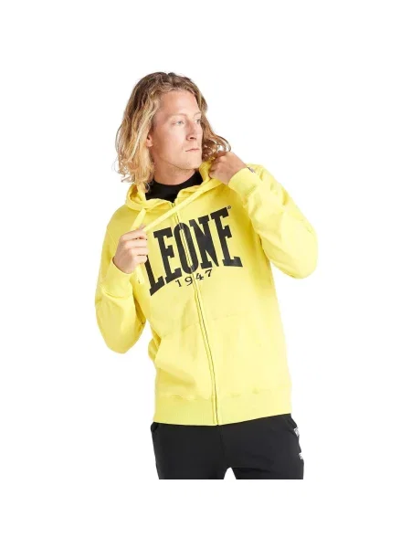 Hanorac din fleece Leone 1947 din fleece galben