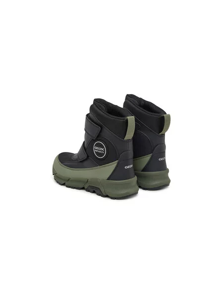 Kotníková obuv Geox J Flexyper Plus Boy B Abx S Tmavě zelená