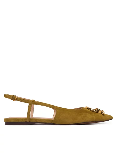 Балетки Coccinelle зеленые