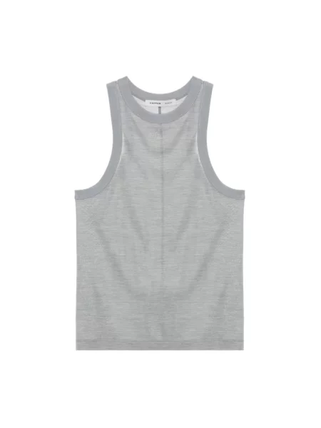 Top Carven na ramiączkach szary
