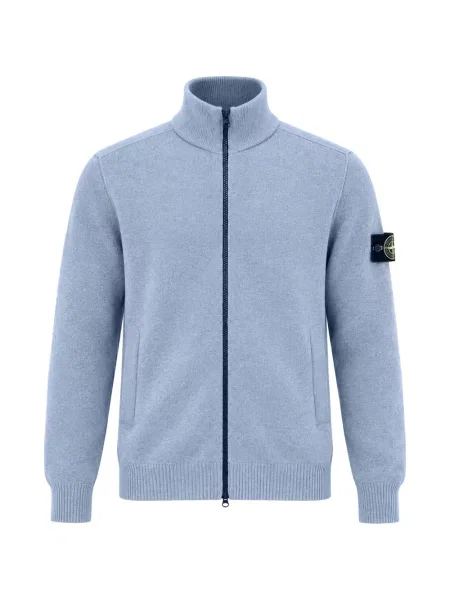 Cardigan Stone Island cu strasuri albastru