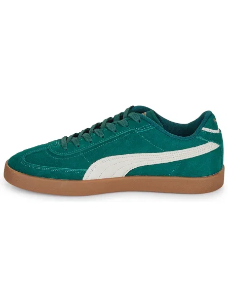Pantofi Puma din piele de căprioară verde