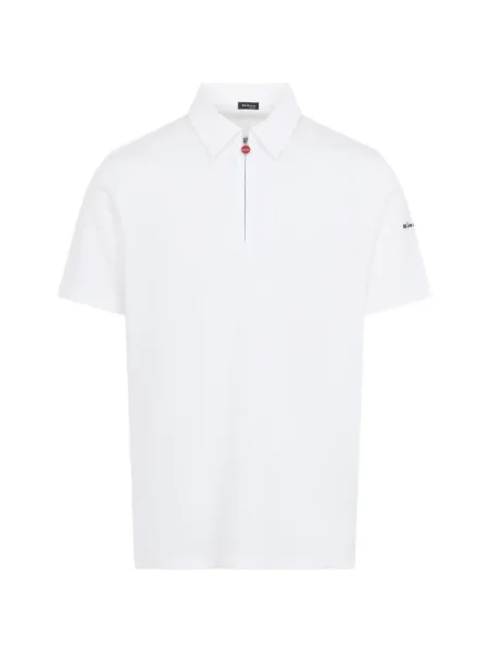 Tricou polo Kiton alb