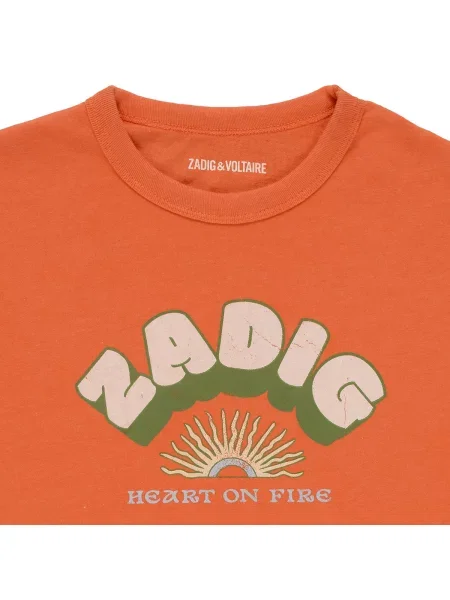 Tričko Zadig & Voltaire oranžová