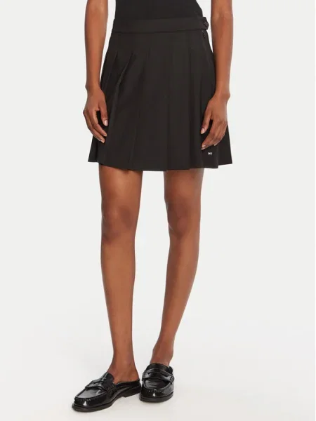 Tommy Hilfiger Плисирана пола Timeless черен