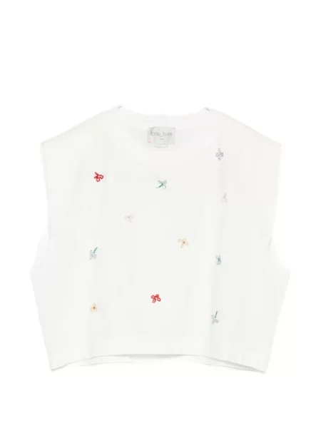 Tricou Forte_forte cu broderie alb