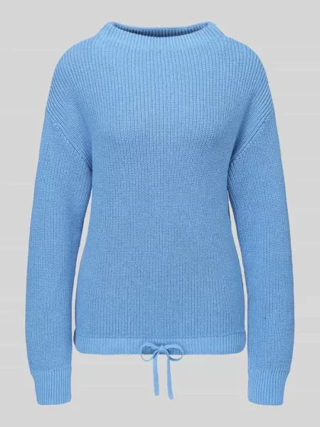 Sweter o kroju regular fit z tunelem Jake*s Casual niebieski