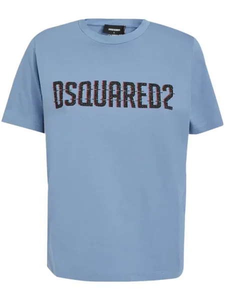 Tricou Dsquared2 cu imagine albastru