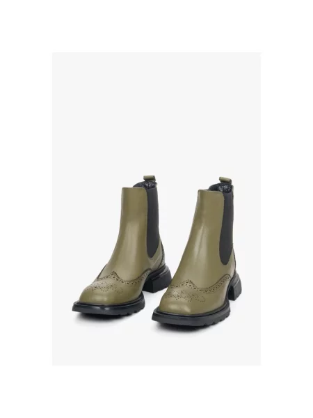Ботинки челси Estro зеленые