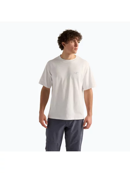 Tricou pentru bărbați Arcteryx Kragg Cotton Emblem Crew SS white light alb