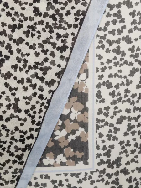 Fular Marc O'polo cu model floral cu imagine albastru