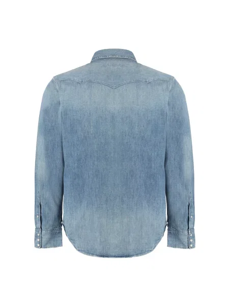 Koszula casualowa z imitacji denimu Polo Ralph Lauren niebieska