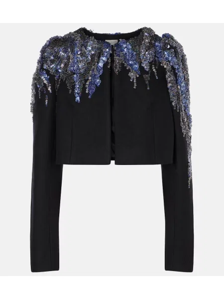 Geacă Dries Van Noten de lână negru