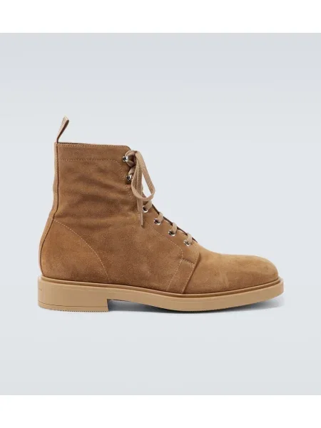 Gležnjarji desert boot Gianvito Rossi iz semiša rjava