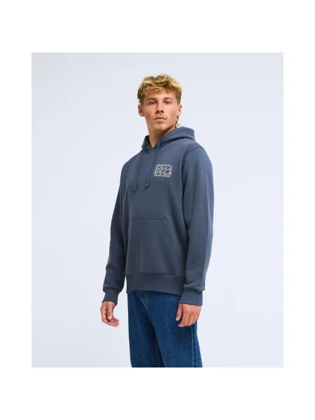 Bluza z kapturem Billabong Foundation niebiesko S szara