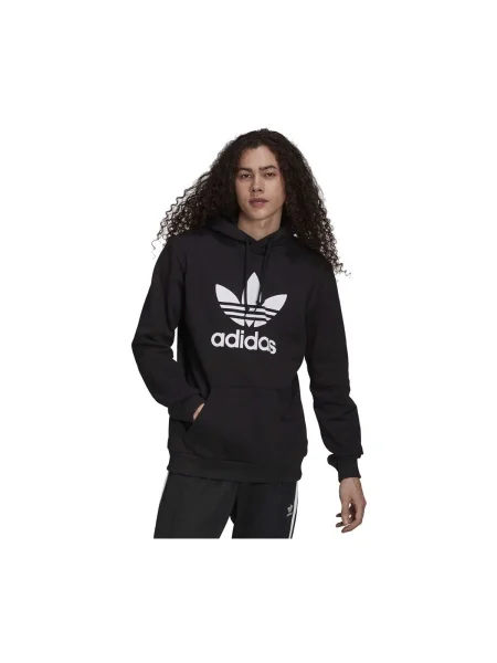 Hanorac cu glugă Adidas negru