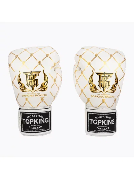 Rękawice bokserskie Top King Boxing Chain white/gold białe