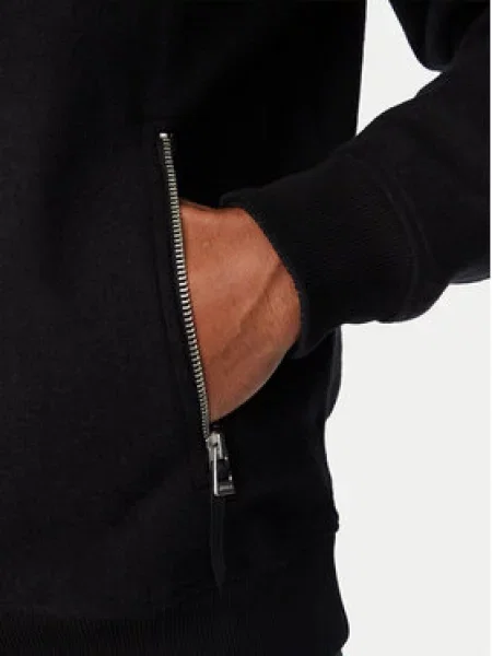 HUGO Džemperis Derenzip Half Zip juoda