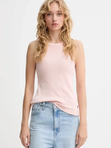 Bombažen top Levi's roza