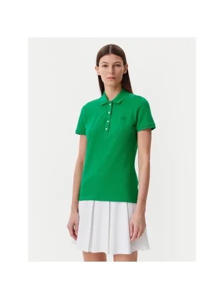 Поло Lacoste зеленое