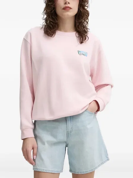 Pulover Levi's® skinny fit cu imagine cu decolteu rotund galben