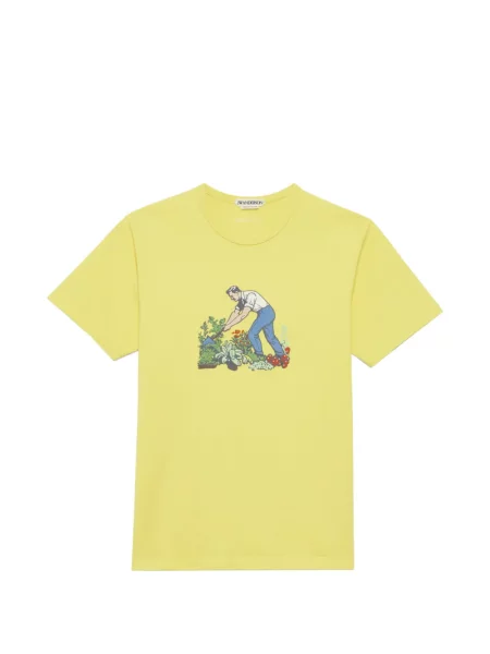Tricou Jw Anderson cu imagine galben